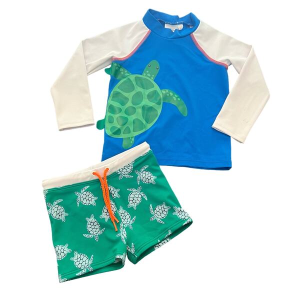 Mini Boden Swimsuit and Rashguard 18-24 months - Picture 1 of 7